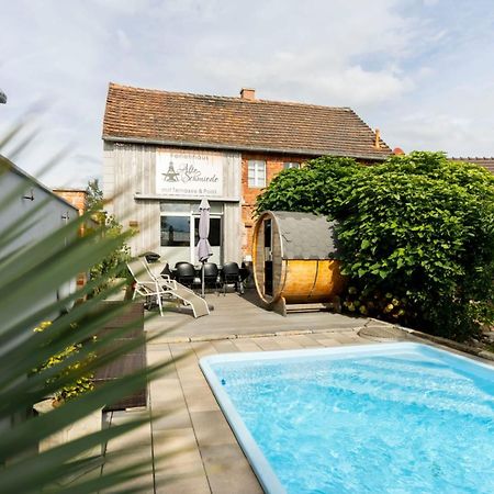 Alte Schmiede Mit Sauna, Pool Und Whirpool Im Aussenbereich Schoenstes Ferienhaus Der Lausitz Elsterheide 外观 照片